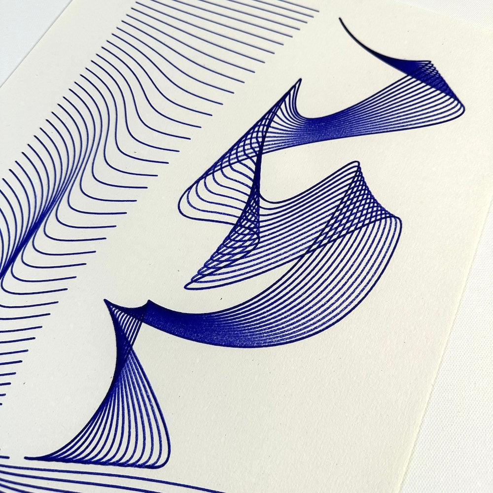 BLUE GEOMETRIC "S"