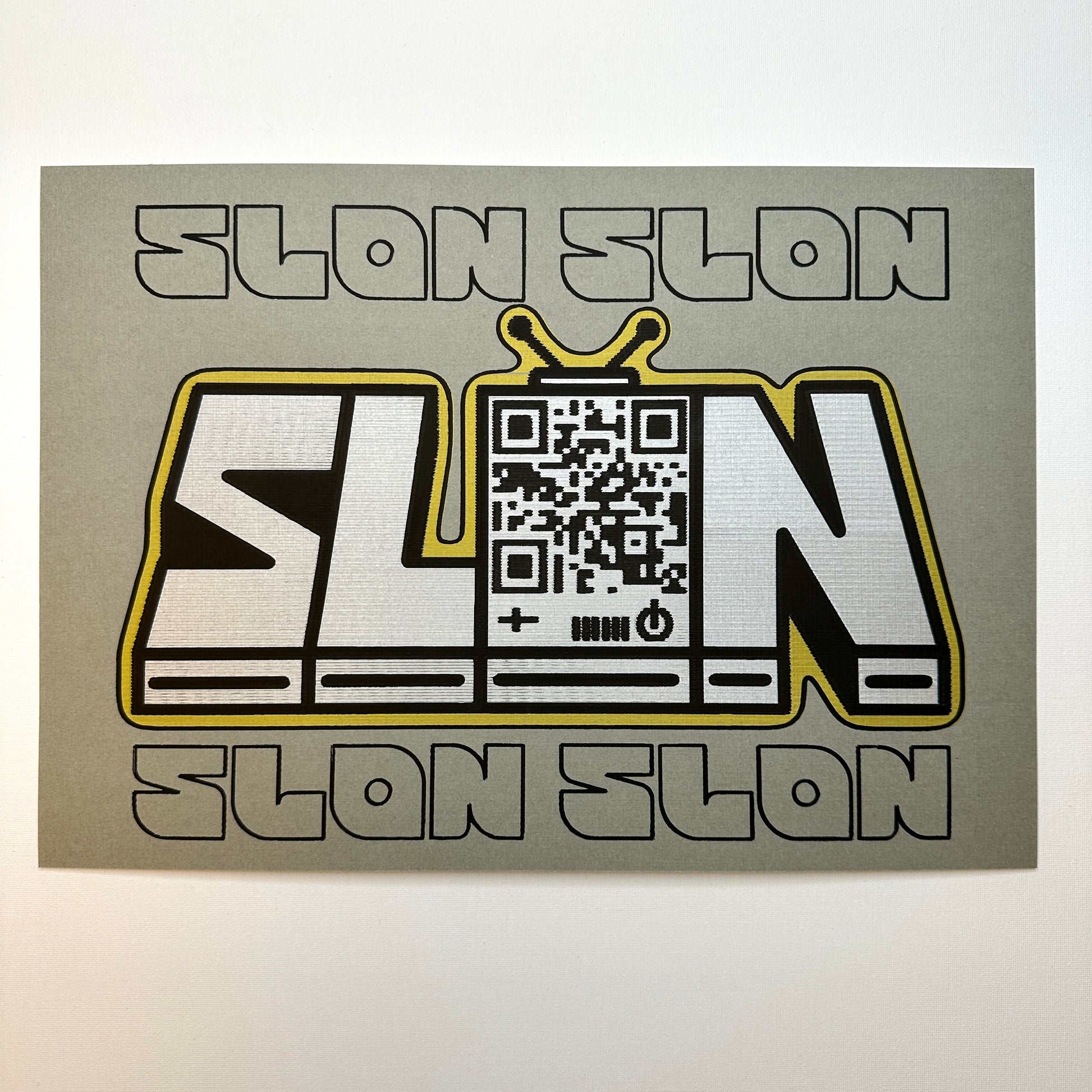 Slon Tv 1 Cyber Print Art Print Front