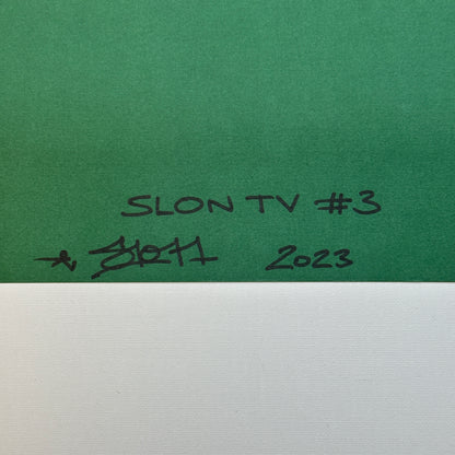 Slon Tv 3 Cyber Print Art Print Close Up Tag