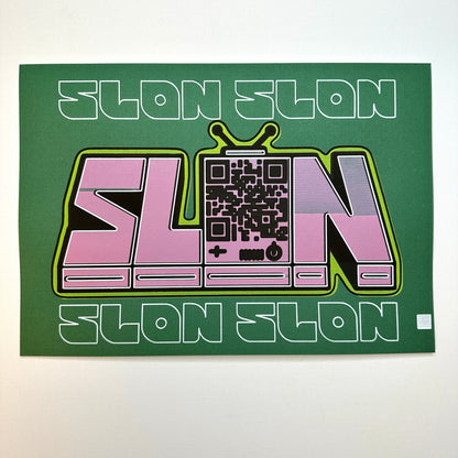 Slon Tv 3 Cyber Print Art Print Front