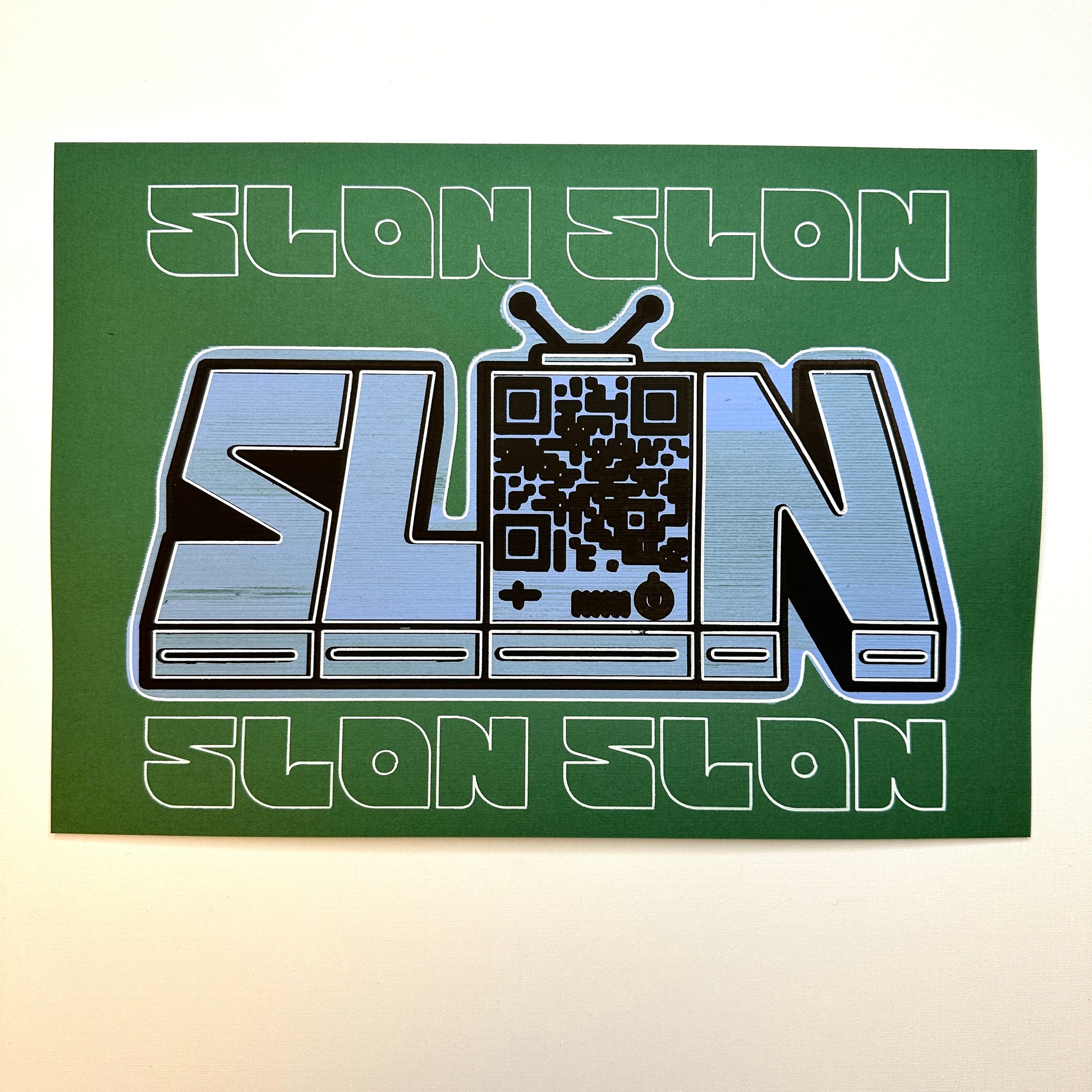 Slon Tv 4 Cyber Print Art Print Front