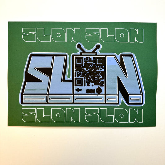 Slon Tv 4 Cyber Print Art Print Front