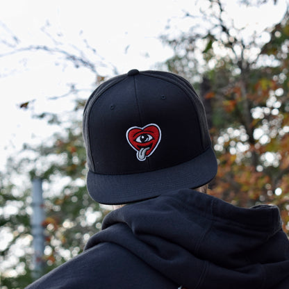 Cool Heart Snapback Back Model